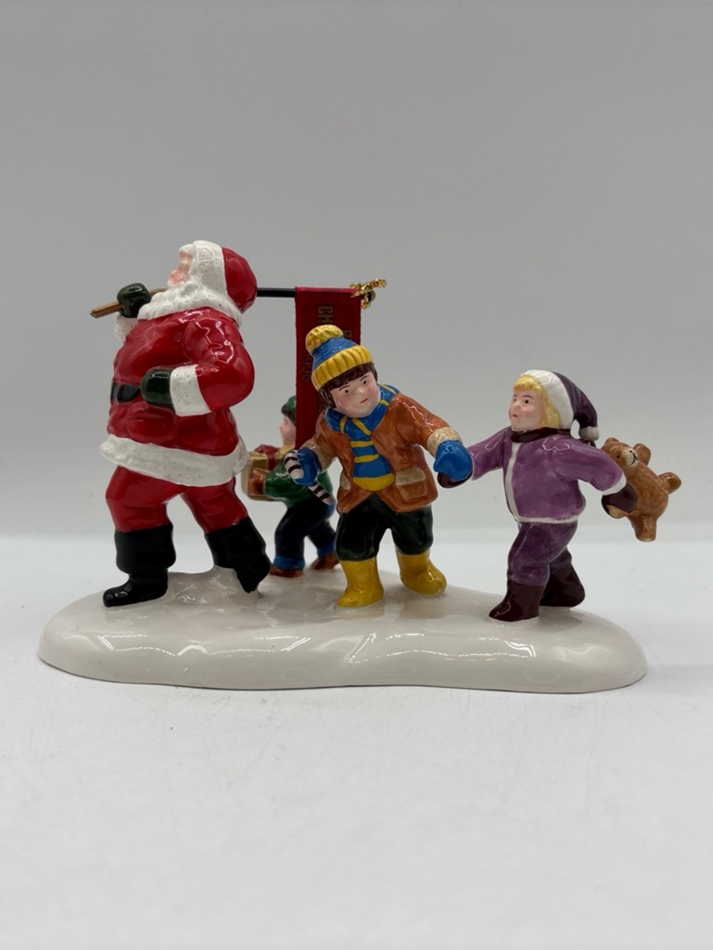 Department 56 1996 Vintage Original Snow Village Here Comes Santa 7740 Retired